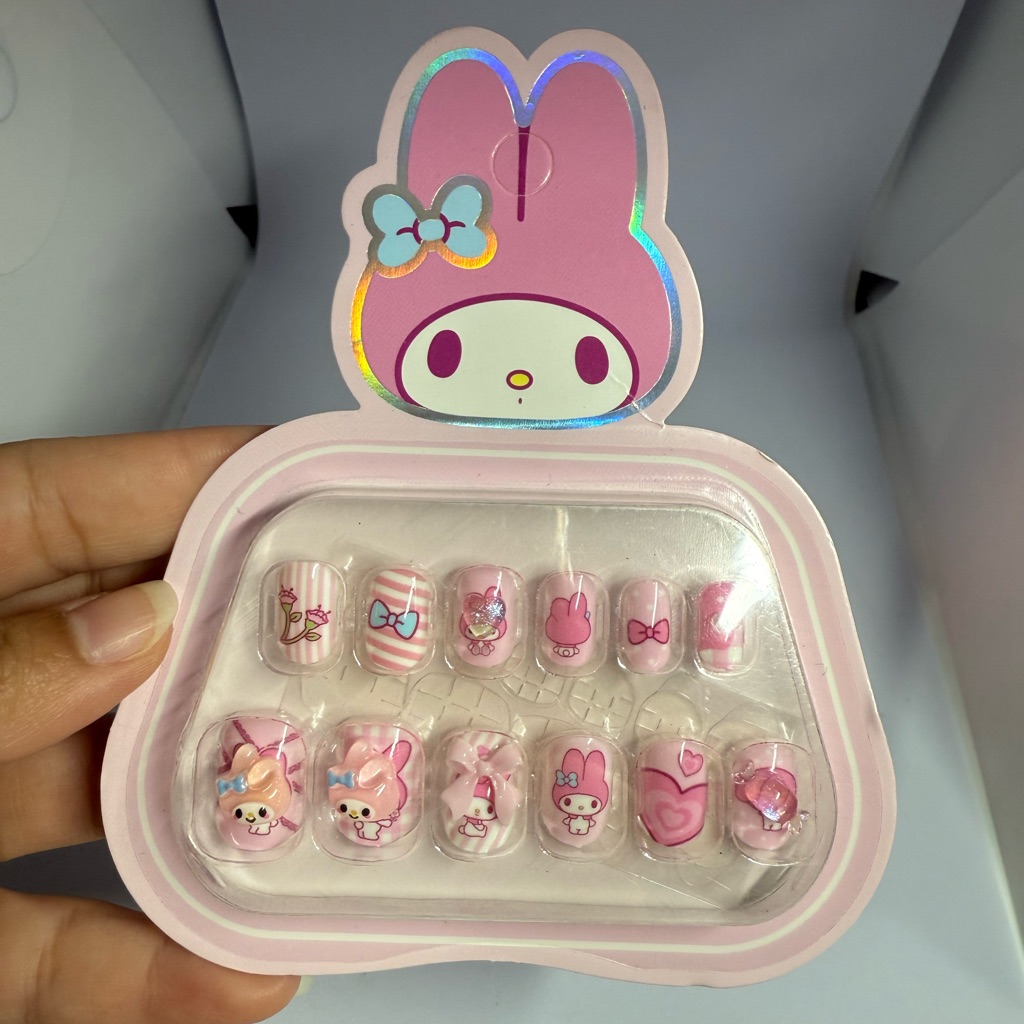 Kuromi, Hello Kitty, Melody, Kids Nails Set, 12pcs